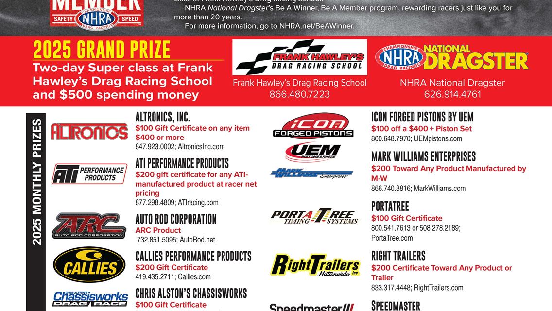 NHRA Be A Winner, Be A Member Program at Alaska Raceway Park