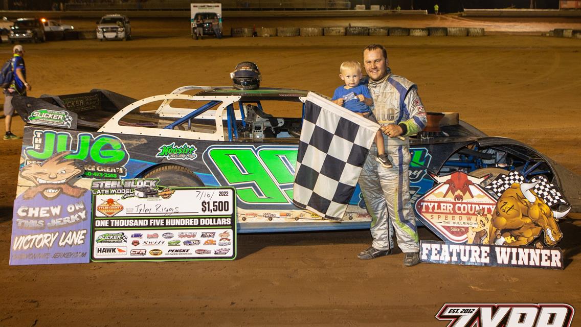 Tyler Riggs Dramatic Last Lap Pass Secures &#39;Country Roads Classic&#39; at Tyler County Speedway