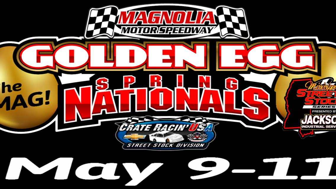 Golden Egg Springs Nationals at The Mag May 9-11
