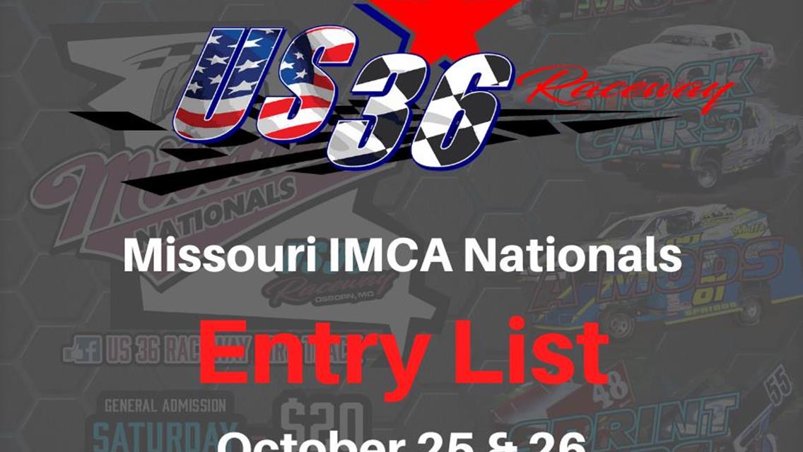 Entry List for Missouri IMCA Nationals