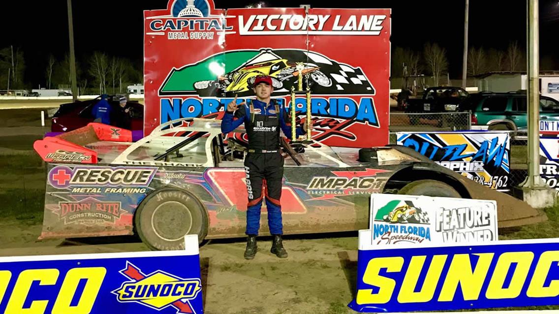 Clay Harris enjoys two-win weekend in Late Model at North Florida; Mother Nature takes finale