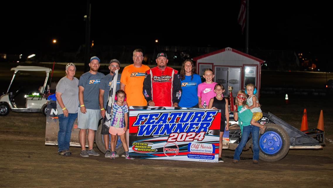 Kid’s Night Victories go to Campbell, Clancy, Russell, and Schultz at Central Missouri Speedway!