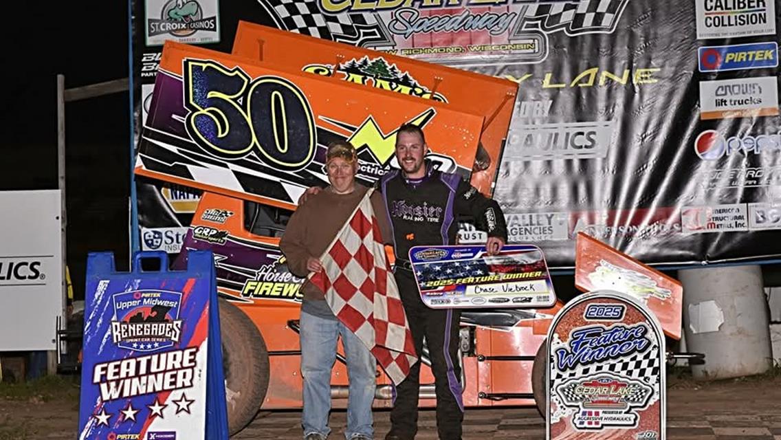 The New Richmond Nightmare took the checkered flag on Saturday, at Cedar Lake Speedway.