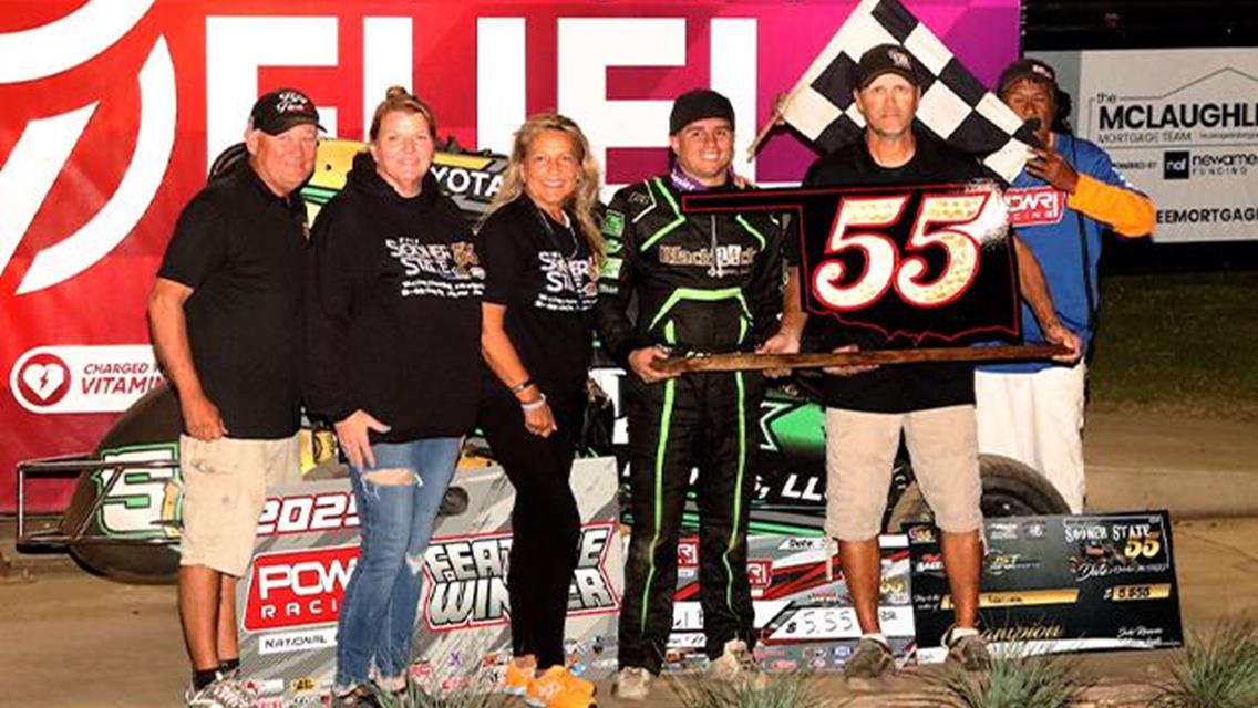 Michael Faccinto Flies to DRC 55 Feature Win with POWRi National Midget League at Port City Raceway