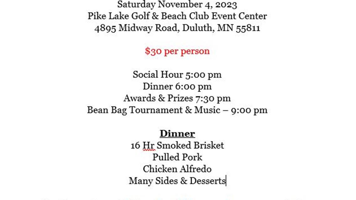 2023 Driver Award Banquet - November 4, 2023