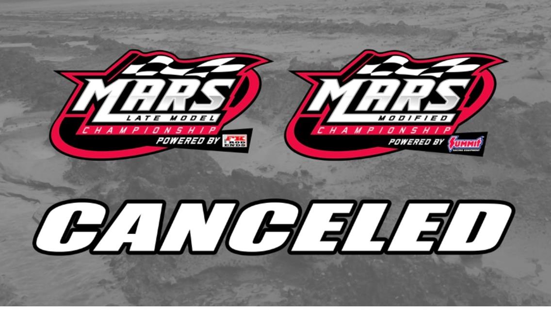 GARY COOK JR MEMORIAL CANCELLED FOR MAY 26