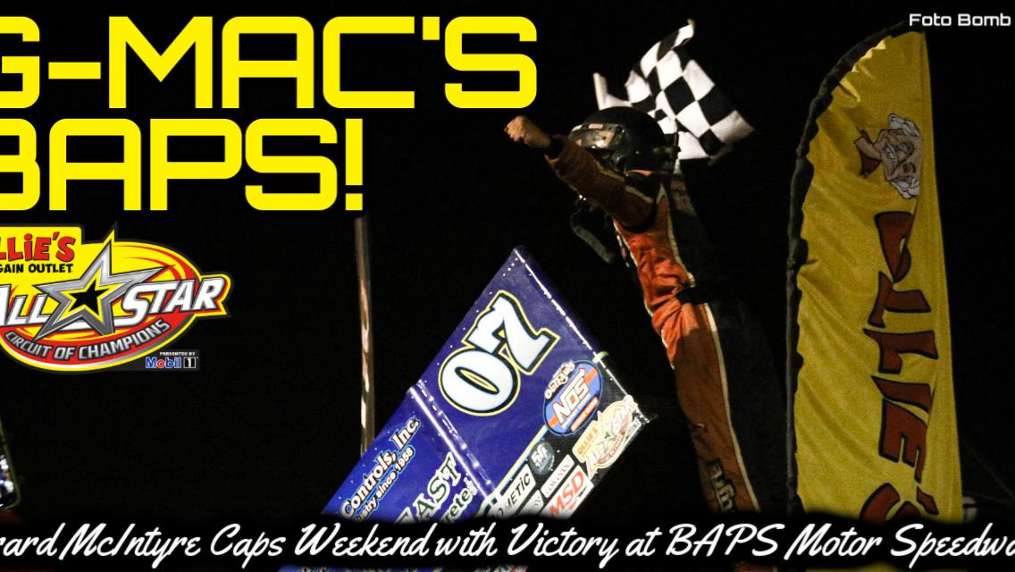 Gerard McIntyre earns first All Star victory of 2019 during Justin Snyder ‘Salute to the Troops’ program at BAPS Motor Speedway