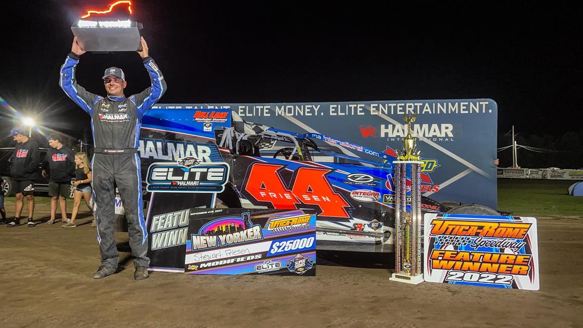 Stewart Friesen Wins $25,000 at Utica-Rome Speedway New Yorker