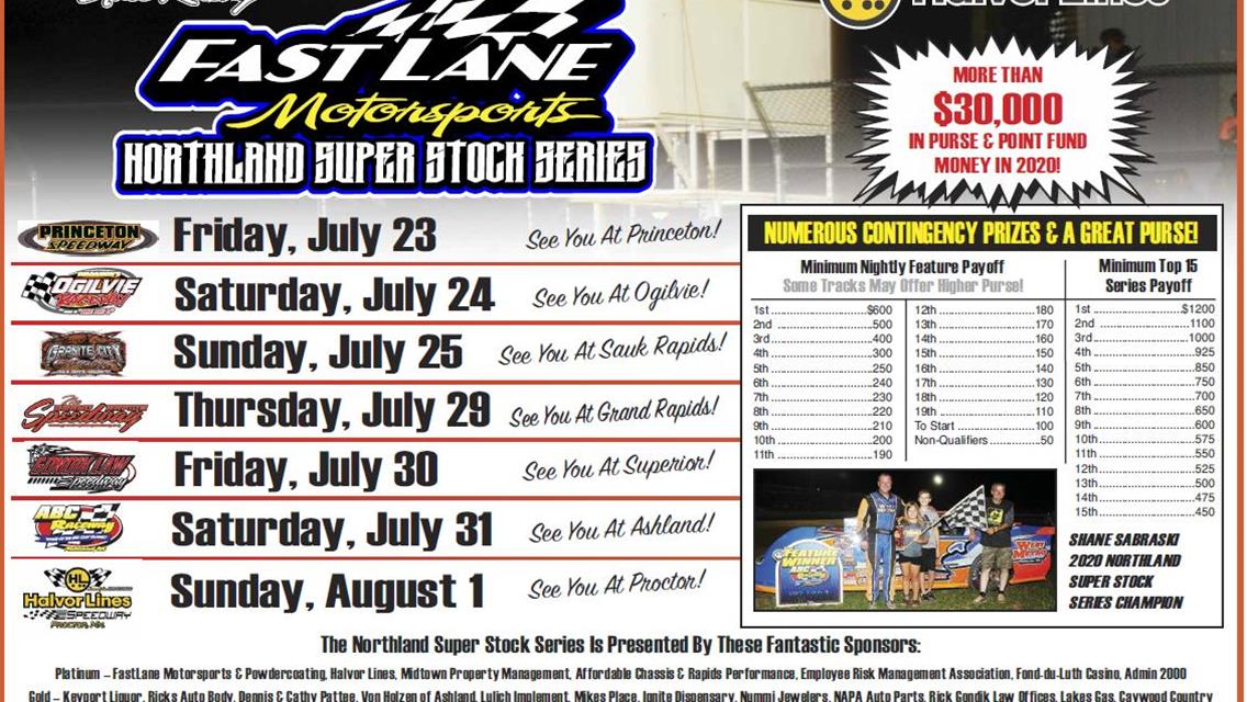 The FastLane Northland Super Stock Series has high hopes for 2021!