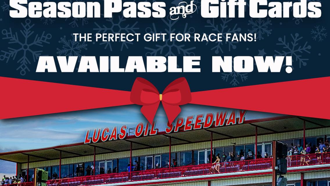 Christmas-shopping season enters home stretch with Lucas Oil Speedway gift cards still available