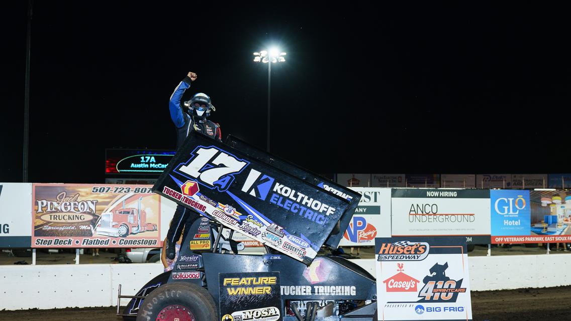 Austin McCarl, Yeigh and Ostermann Score Seal Pros Night Victories at Huset’s Speedway
