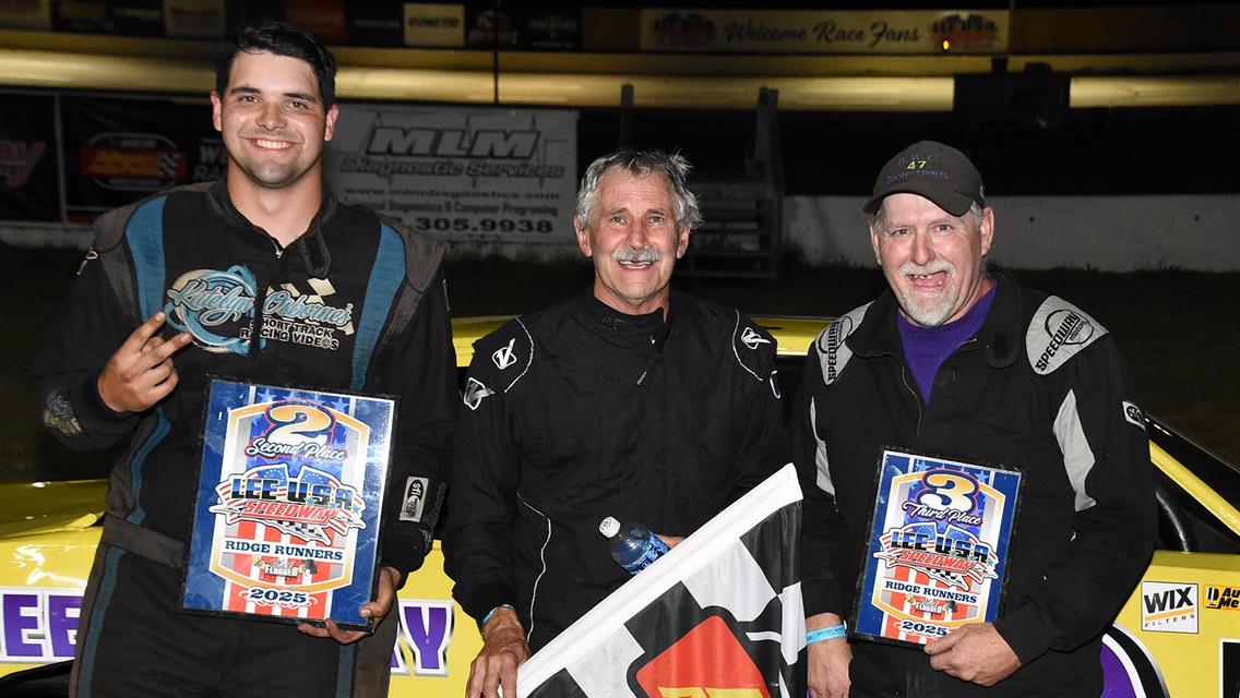 Huntress, Gagnon, Yeaton, Lovejoy, and Bubar Score Feature Wins on Walter The Ice Cream Man Tribute Night at Lee USA Speedway