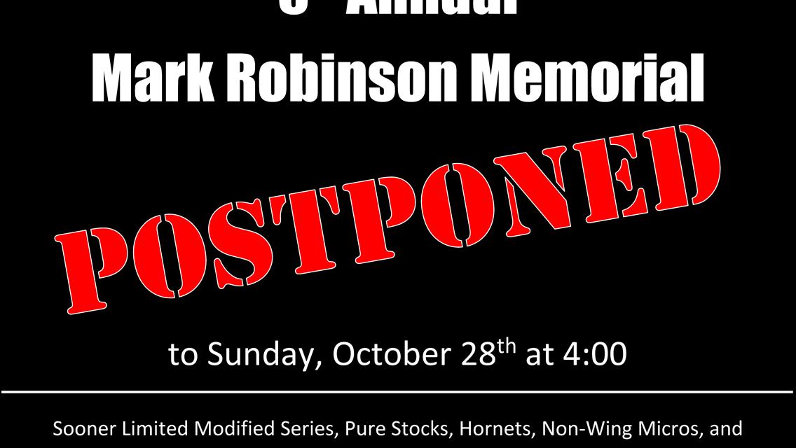 Weekend races canceled due to wet ground and more rain...