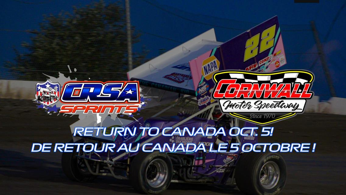 CRSA Returns to Canada for Canadian CRSA/Crate Challenge at Cornwall