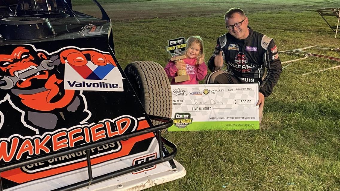 Jamie Davis picked up a pair of wins over the weekend at Dead Horse Creek Speedway.