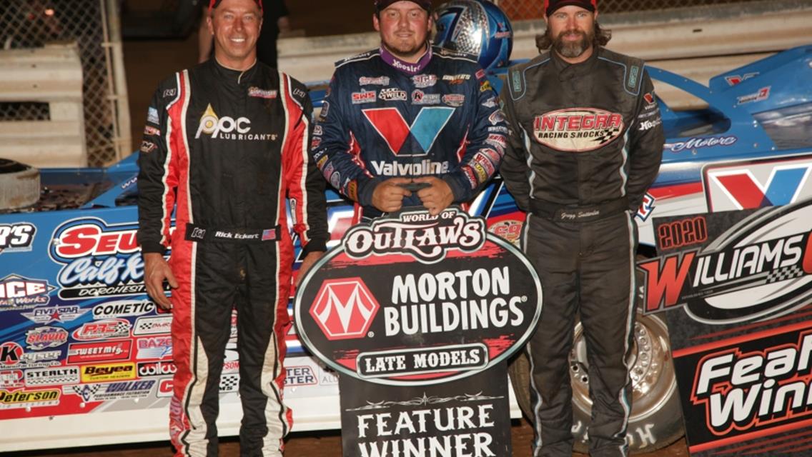 Second-place finish with World of Outlaws at Williams Grove