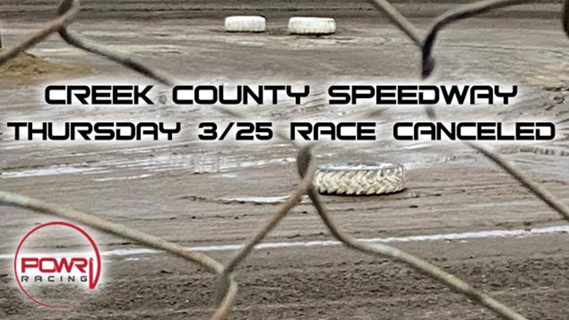 Night One of Turnpike Challenge at Creek County Canceled