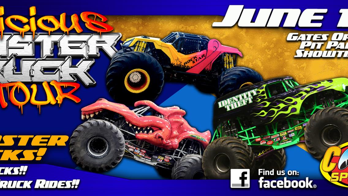 RAIN or SHINE Monster Trucks Return To Coos Bay Speedway June 11th &amp; 12th