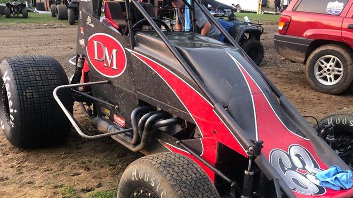 Burke Earns Top-Five Finish During First Career Non-Wing Sprint Car Start