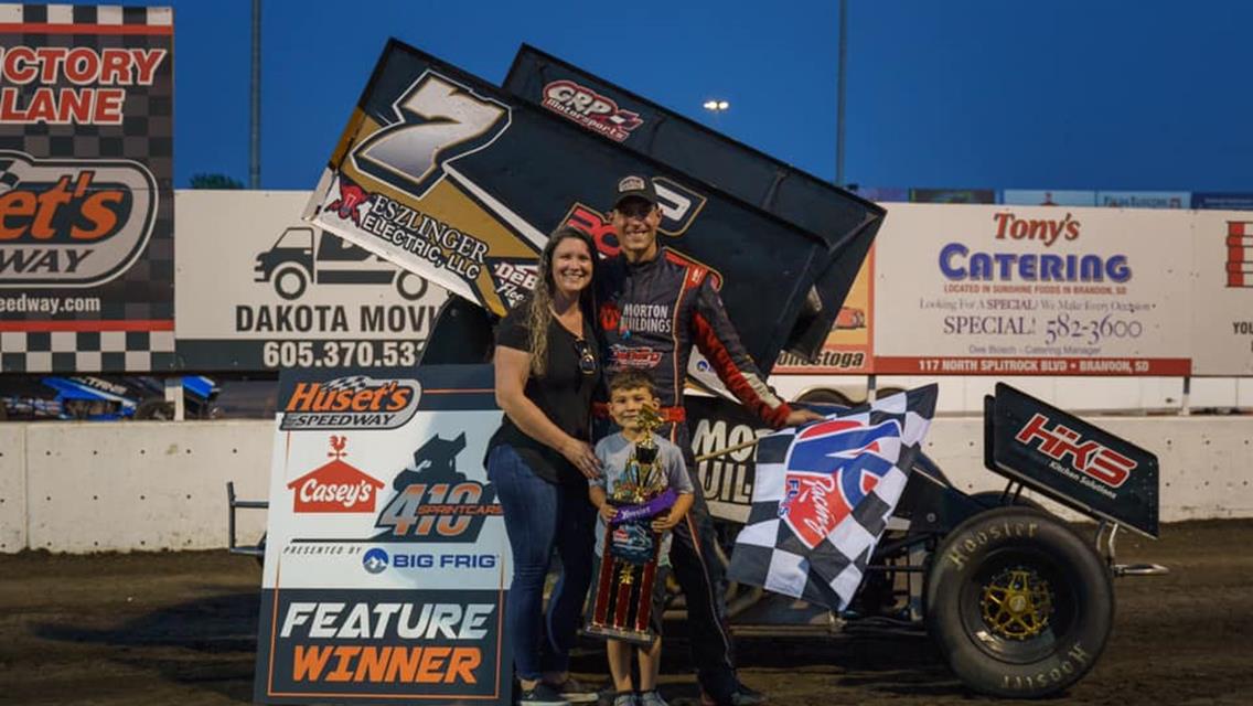 Henderson and Sandvig Use Big Weekend to Take Points Lead at Knoxville Raceway and Huset&#39;s Speedway