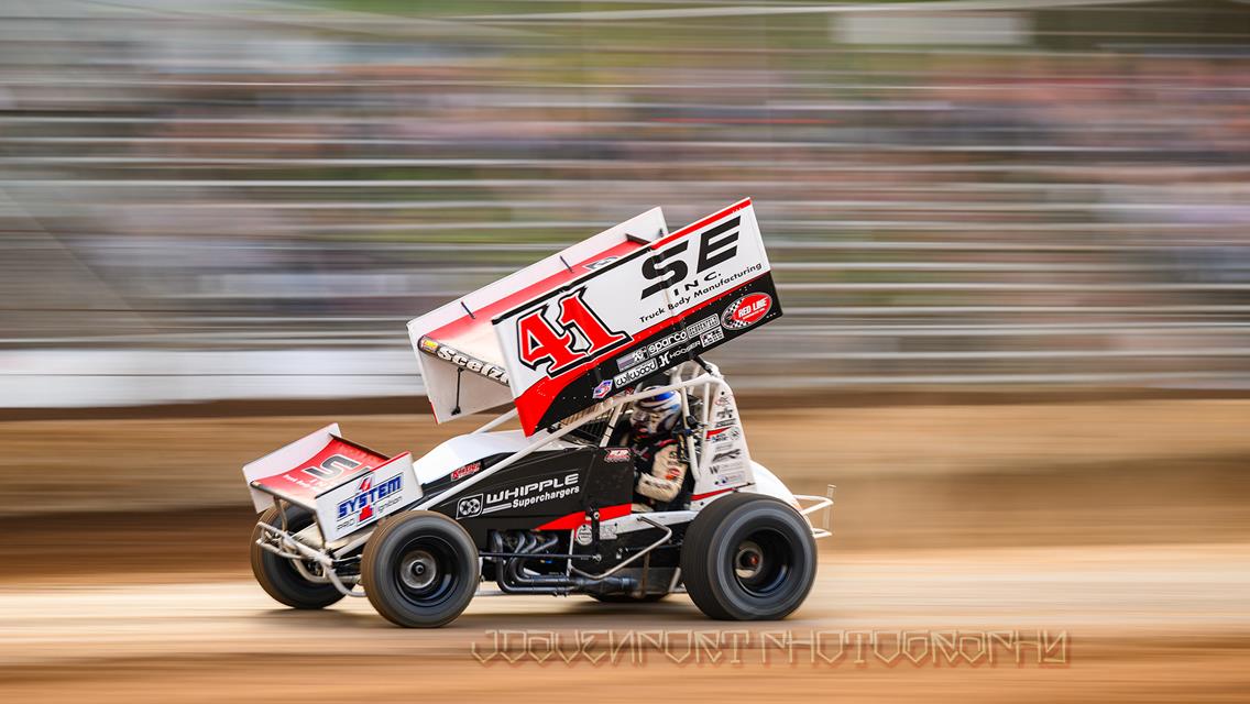 Dominic Scelzi Gains Dozen Positions During World of Outlaws Show in Kansas