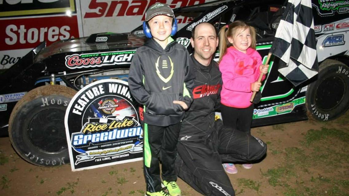 Buzzy Adams Marks Win Number Six at Rice Lake Speedway