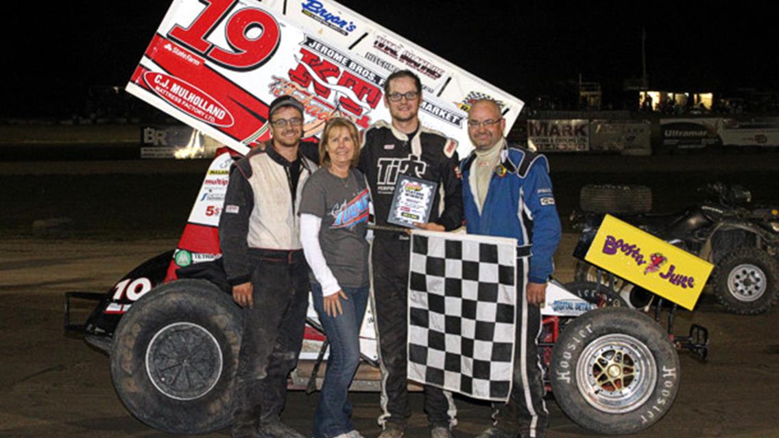 TURNER TAKES FIRST SPRINT CAR WIN WITH SOS AT BRIGHTON SPEEDWAY