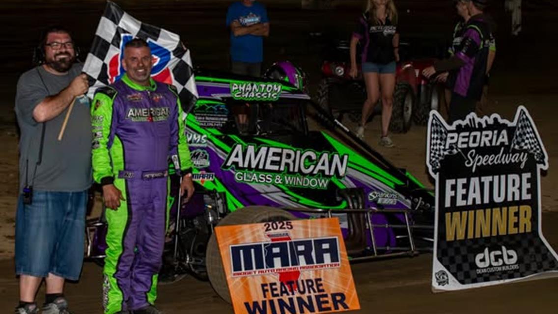 Peterson Makes it Two in a Row in MARA at Peoria Speedway