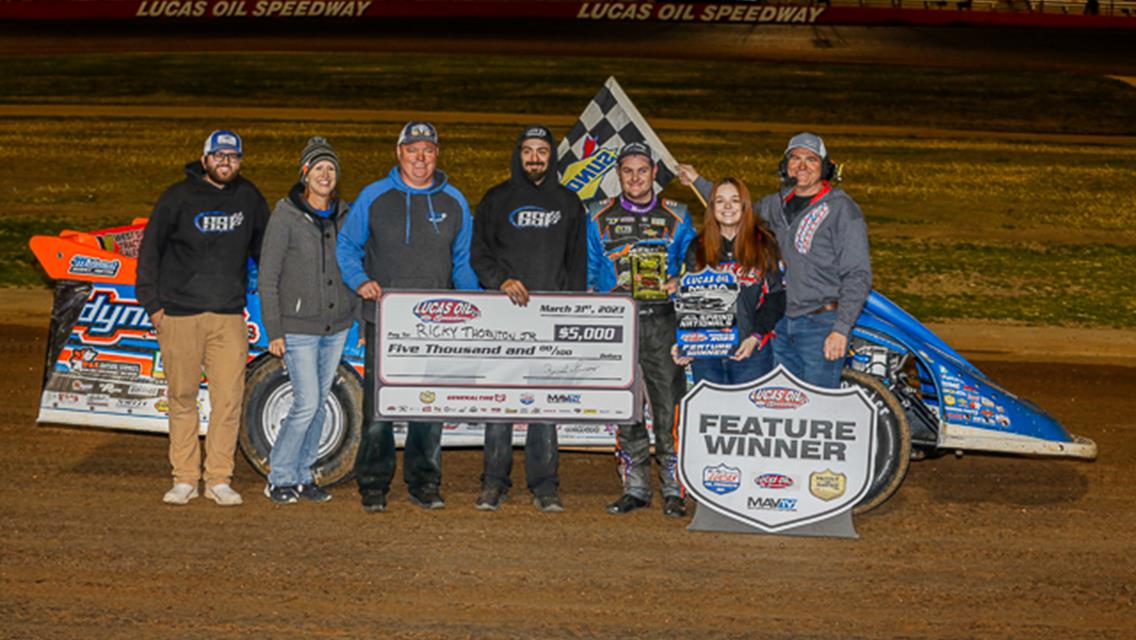 Thornton Jr. scores runaway victory on Night One of Lucas Oil MLRA Spring Nationals