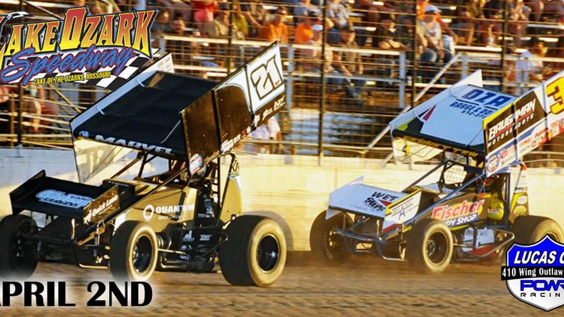 Lake Ozark Speedway to Start Season with POWRi 410 Outlaw Wing Sprint Showcase