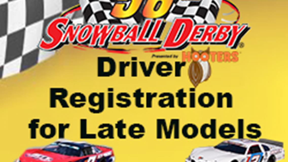 DRIVER / TEAM SNOWBALL REGISTRATION NOW UNDERWAY.   CLICK ON LINK