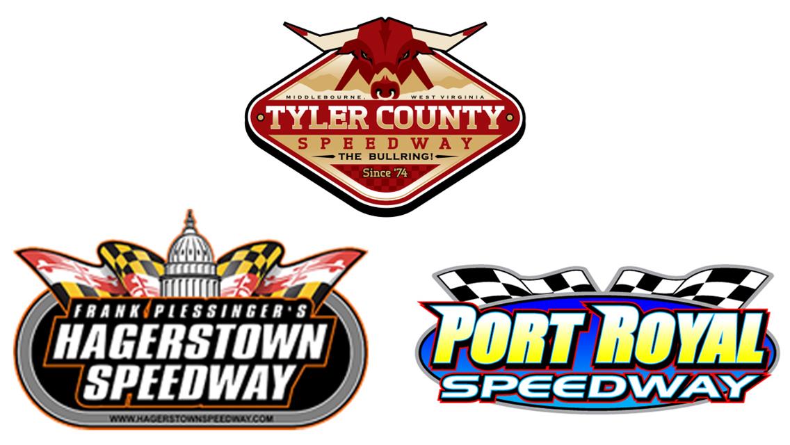 Tyler County Speedway, Hagerstown Speedway, Port Royal Speedway