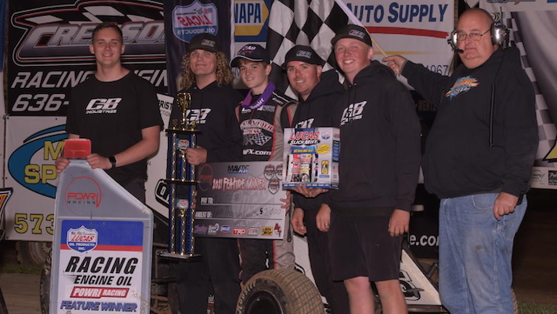 Ryan Timms Becomes Youngest Driver to Win a POWRi National Midget Race