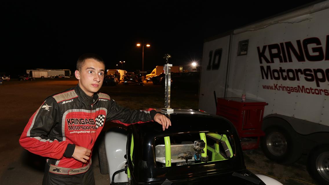 Johnny Kringas celebrates his 2nd victory of the 2015 Season