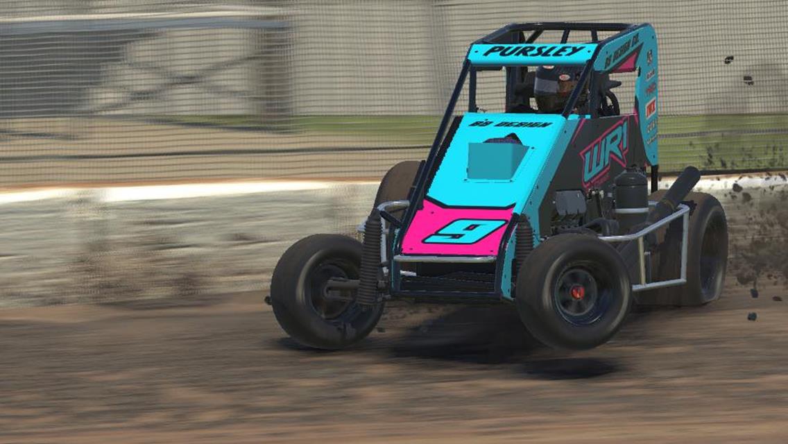 Pursley Prevails with Precision at Lanier in the POWRi Midget iRacing League