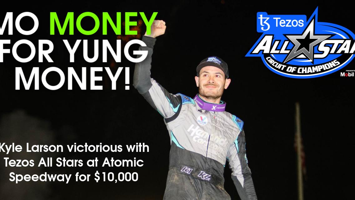 Kyle Larson victorious with Tezos All Stars at Atomic Speedway for $10,000
