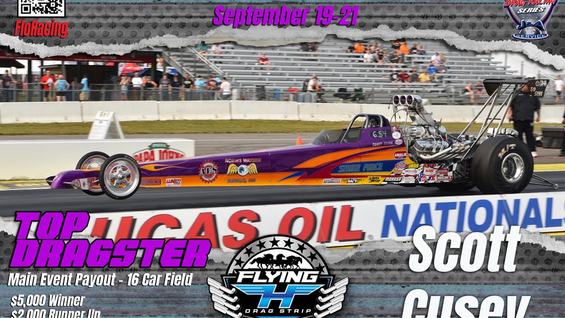 Scott Cusey is coming to the Smack Down 2024 to win the Top Dragster $5,000 Purse!