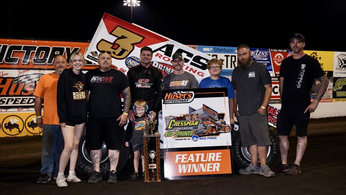 Zomer, Dann and Carsrud Post Special Wins at Huset’s Speedway During Huset’s Hall of Fame Night