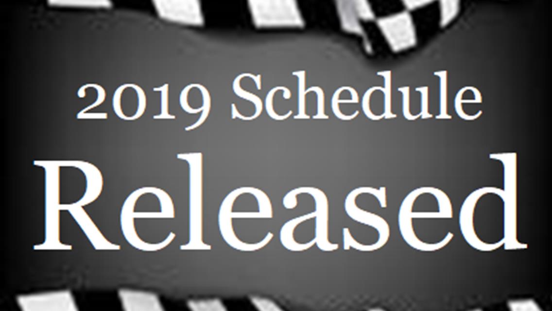 2019 Schedule is Posted