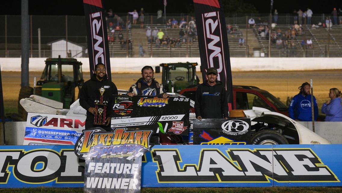 Tyler Wolff and Kylan Garner take Checkers at Lake Ozark Speedway&#39;s StockMod Nationals with REV Super Late Models