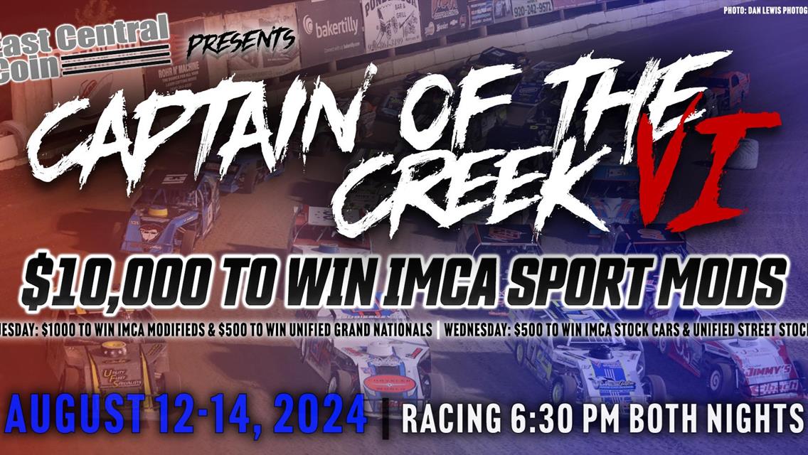 Registration, Camping &amp; Pit Stalls Now Available for East Central Coin Presents Captain of the Creek VI!