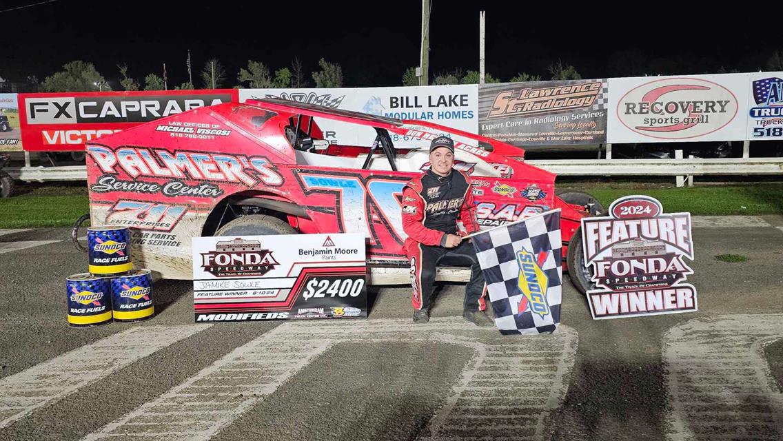 SOWLE TAKES THE ICONIC PALMER’S SERVICE CENTER #76 TO VICTORY LANE AT FONDA