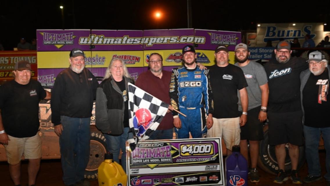 Knight tops Ultimate field at Lancaster for first career Late Model win