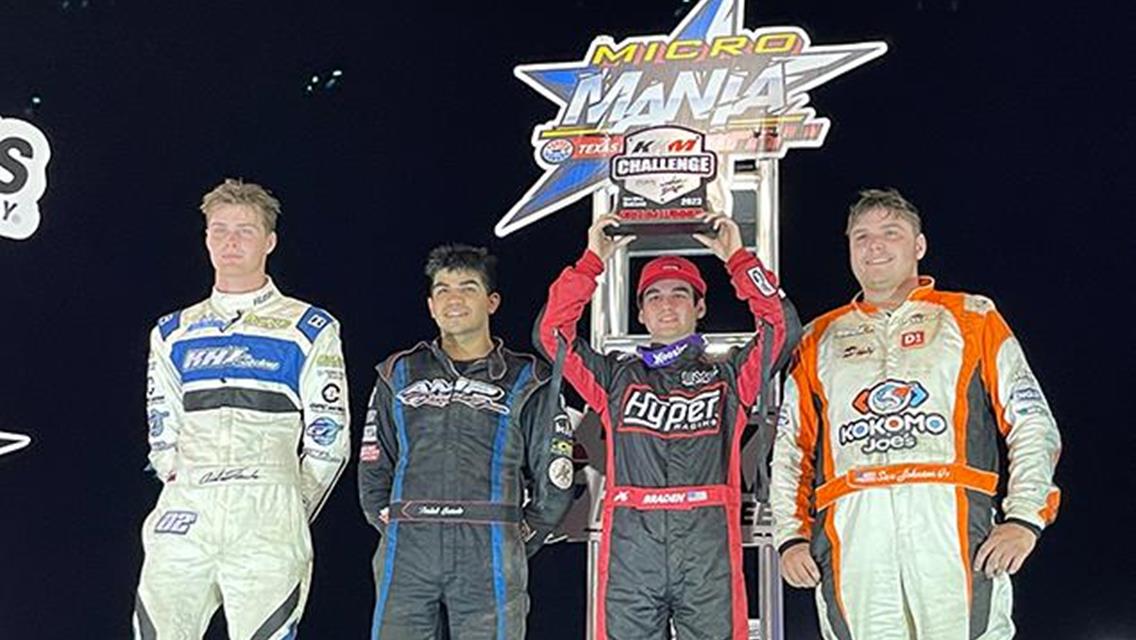 Braden Chiaramonte Clinches in Micro Mania KKM Challenge Preliminary Night Two Win with POWRi Outlaw Micros