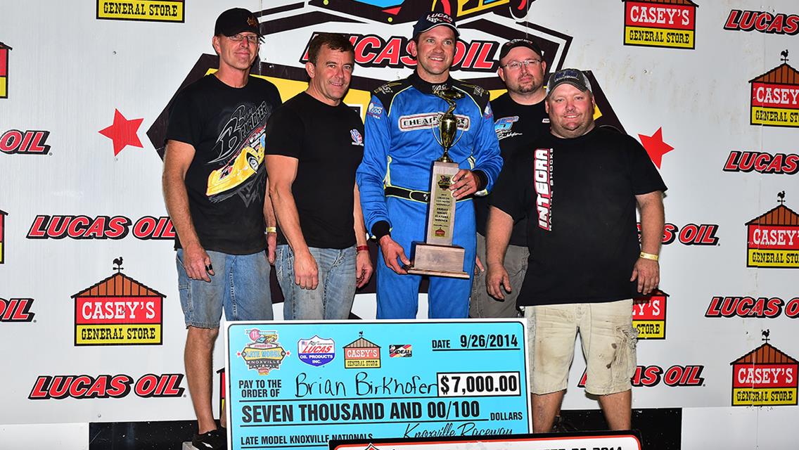 Birkhofer Blasts to Victory on Friday Night at Knoxville Raceway