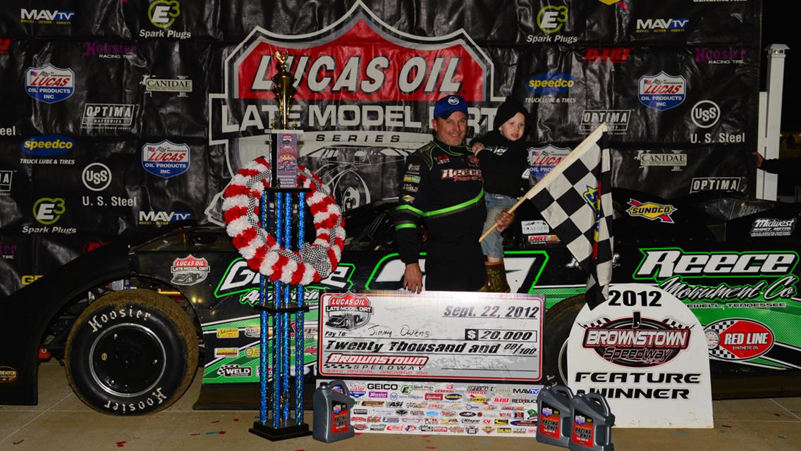 Jimmy Owens Takes First Career Jackson 100 Saturday Night at Brownstown