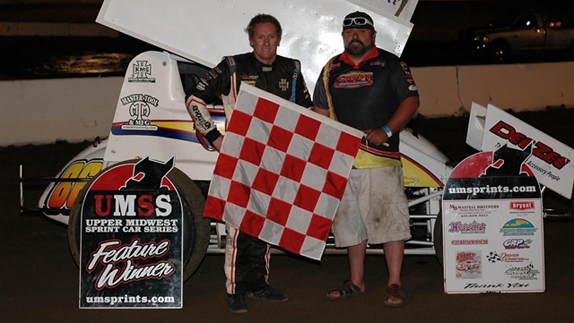 Brooke Tatnell in victory lane following his win at the 1st Annual Davey Tabor Memorial.