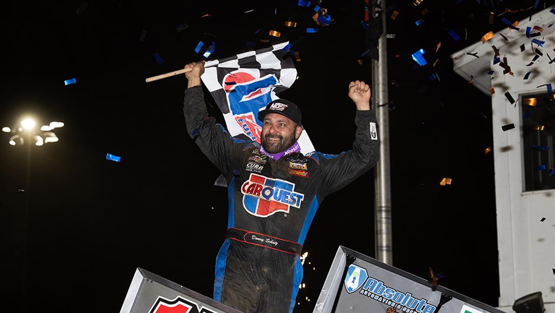 Donny Schatz Scores Historic 300th World of Outlaws Win at Dubuque