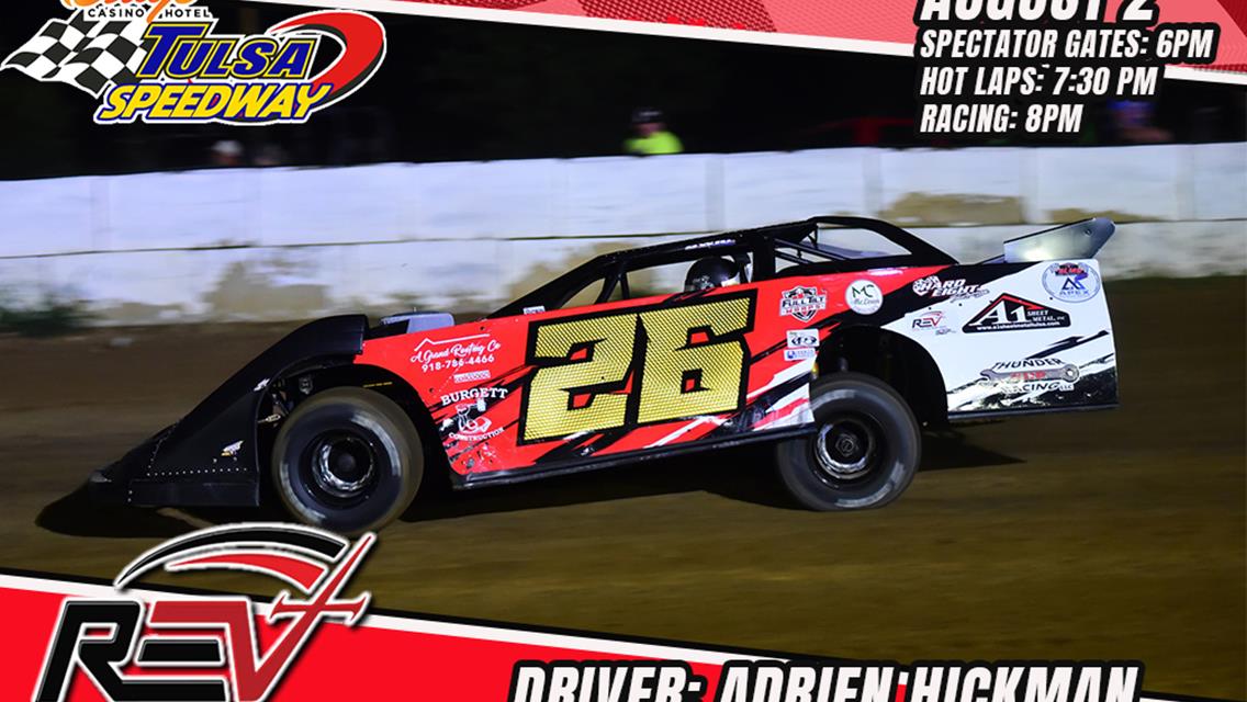 Hickman prepares for Revival Dirt Late Model Series at Tulsa Speedway!