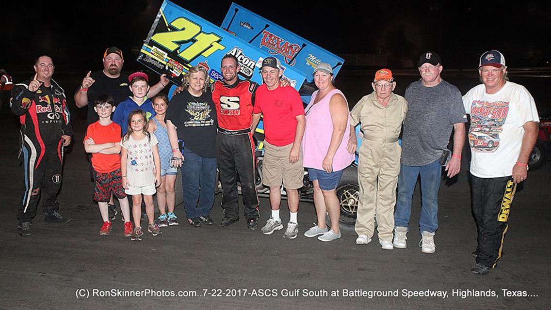 Kulhanek Returns to Action With Dominating ASCS Gulf South Win